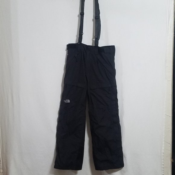 North Face Mens Medium Black Ski Snow Bibs Bib Overalls Snowboard Snowsuit Suit
